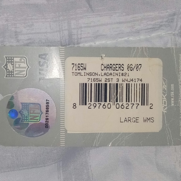 NFL Chargers Jersey, size L 2006-2007 season #21 L. Tomlinson - Picture 9 of 11